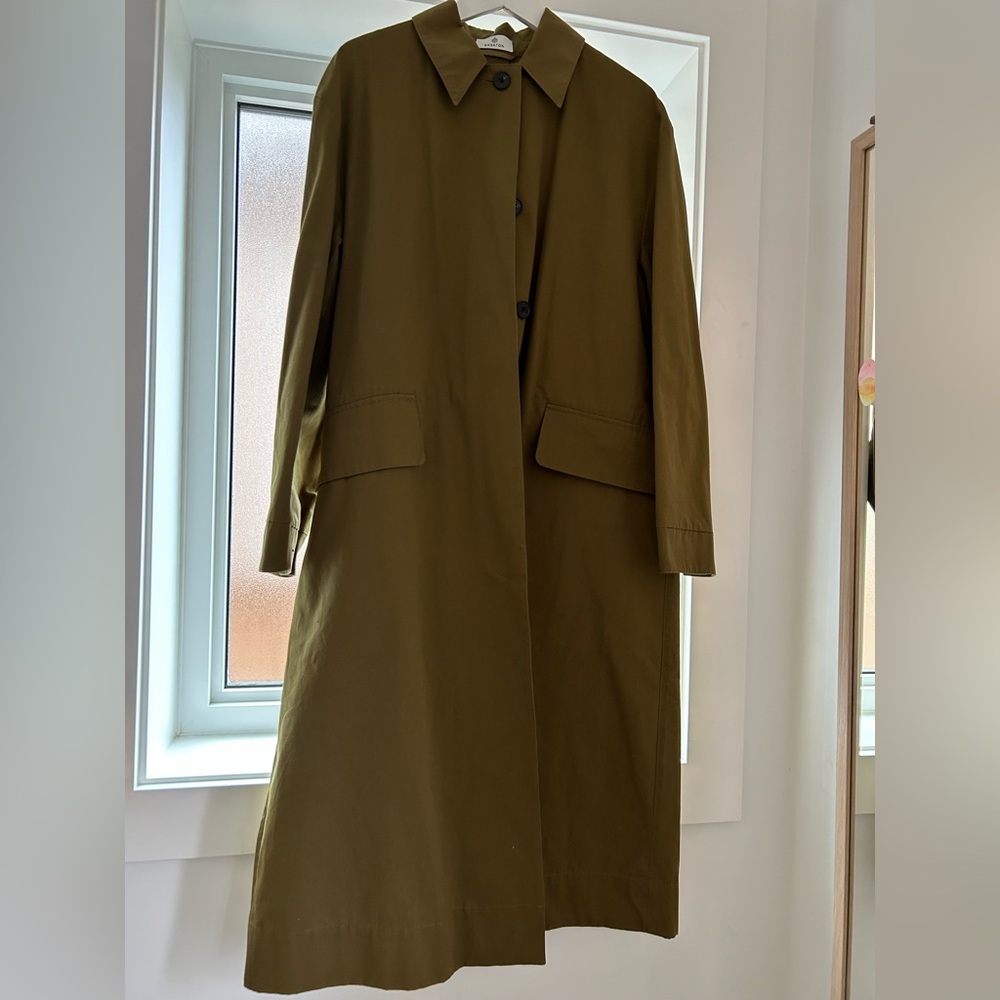 Aritzia Babaton Gatsby Coat - Olivewood Brown - Picture 2 of 7